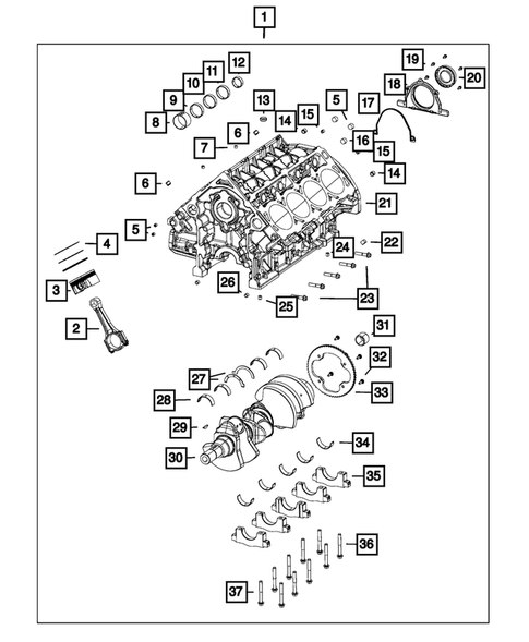 Cylinder Block for 2017 Ram 1500 #0