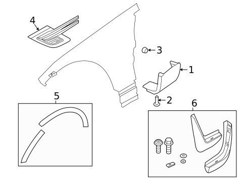 Exterior Trim - Fender for 2022 Land Rover Range Rover Sport #0