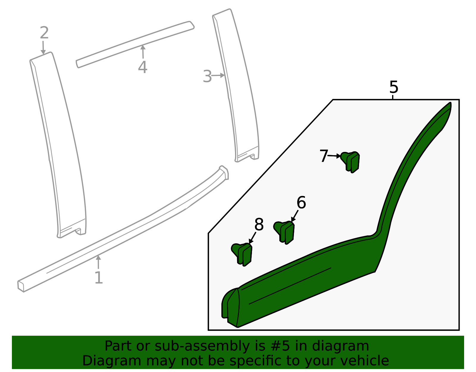 2024-2026 Buick Envista Lower Molding 42889069 | Applegate Chevrolet Parts