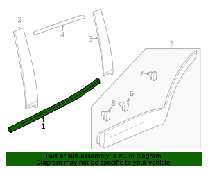 2024-2026 Buick Envista Molding 42905716 | Parts McElveen