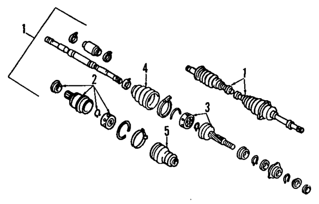 3910153J10 - Front Drive Axle: Axle Assembly for Infiniti Image