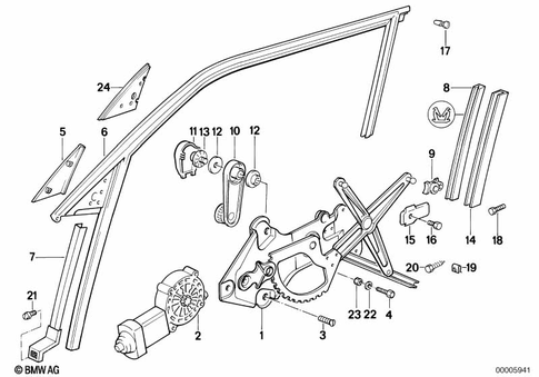 Door, Front for 1992 BMW 535i #0