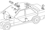 2018200201 - Electrical System: Interior Lamp for Mercedes-Benz: 190, 190D, 190E Image