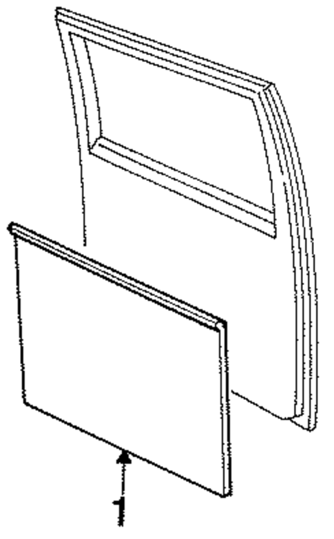Interior Trim - Rear Door for 1992 Dodge B350 #1