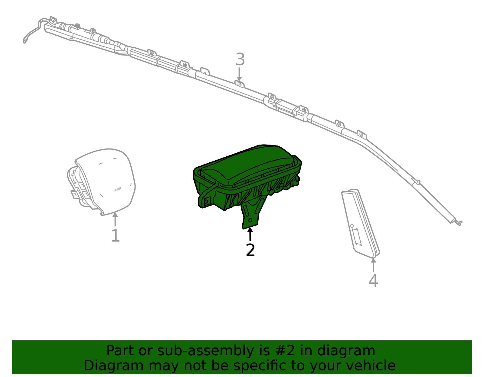 2021-2024 GM Instrument Panel Airbag 84965379 GM | GMPartsDirect.com