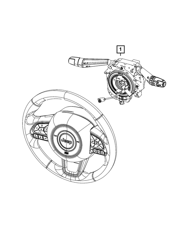 7LA46LXHAB - : Steering Column Control Module Clock Spring for Mopar Image