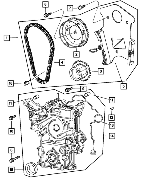 Timing Belt and Cover for 2007 Chrysler Aspen #0