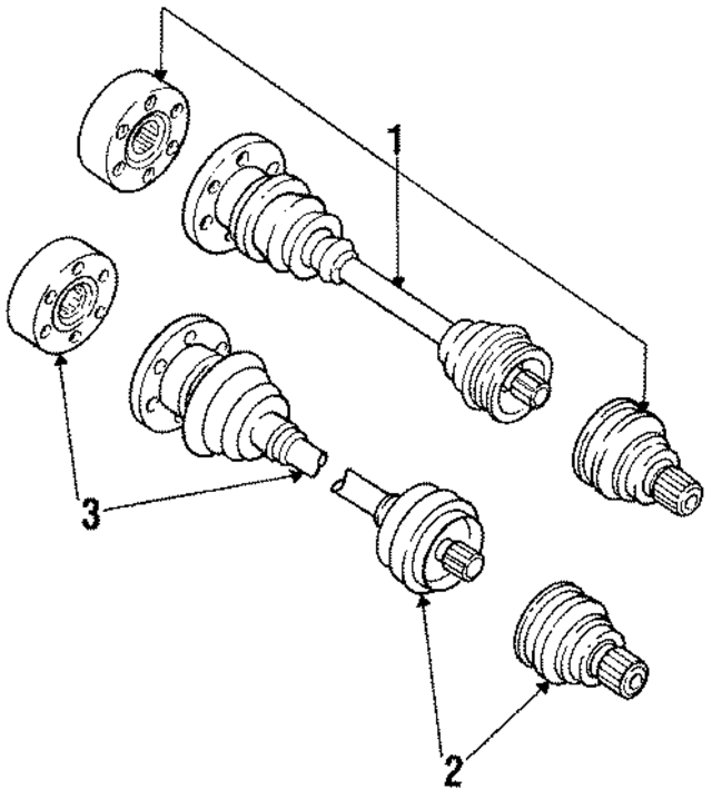 4A0501203B - Suspension: Axle Assembly for Audi Image