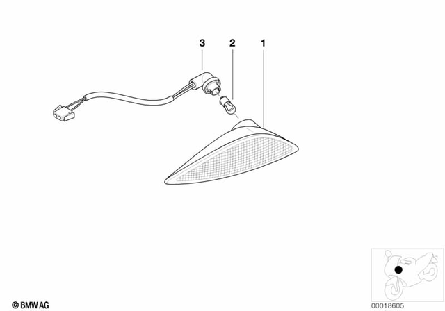 63137658967 - : Left Turn Indicator for BMW-Motorrad Image