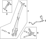 4818T49A00ZB - : Belt &amp; Retractor for Honda: Civic Image