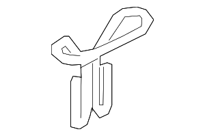 80A857817 - Electrical: Seat Belt Guide for Audi Image