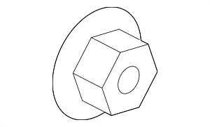Front Wheel Half-Shaft Nut 11549288 GM | GMPartsDirect.com