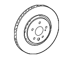 4351278020 - Brakes: Rotor for Toyota: bZ4X, Crown Image
