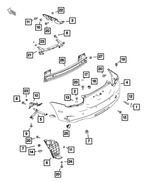 68315484AA - Frame, Bumper and Fascia: Nut for Fiat: 124 Spider Image