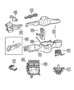 5019216AC - : Blower Motor Housing for Chrysler: Pacifica, Town &amp; Country, Voyager | Dodge: Caravan, Grand Caravan Image