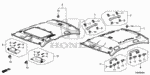 88217TR0A01ZD - Interior/Bumper: HOLDER ASSY., SUNVISOR *YR327L* (PEARL IVORY) for Honda Image