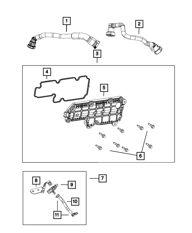 68379814AA - Engine: Crankcase Pressure Sensor for Mopar Image