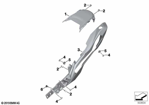 Rear Wheel Cover, License Plate Bracket for 2019 BMW-Motorrad S 1000 XR #5