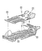 5028494AD - Interior Trim: Cargo Mat, Rear for Chrysler: Town &amp; Country, Voyager | Dodge: Caravan Image