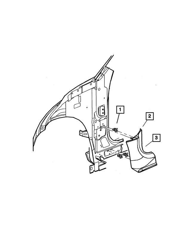 RJ48WL8AC - Interior Trim: Cowl Side Cover, Right for Mopar Image