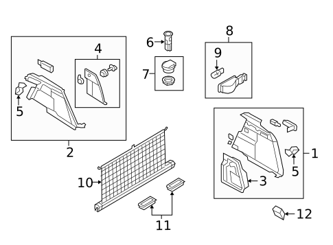 Interior Trim - Rear Body for 2009 Audi Q5 #1