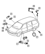 TQ701J3AA - : Power Window Switch Bezel, Right for Mopar Image
