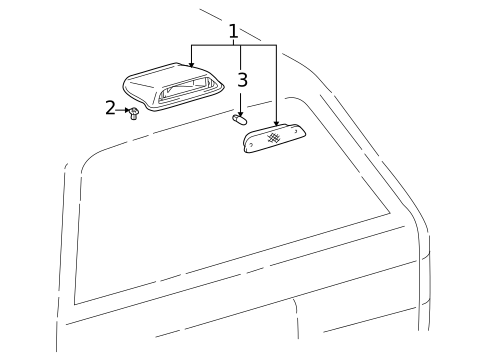 High Mounted Stop Lamp for 1998 Toyota 4Runner #0