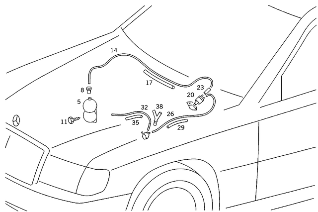 1238001219 - Vacuum System: Container for Mercedes-Benz Image image