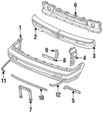 E8BZ17C947C - Body: End Support for Ford: Festiva Image