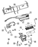 4678822AA - Instrument Panel and Radios and Consoles: Parking Brake Bracket for Mopar Image image