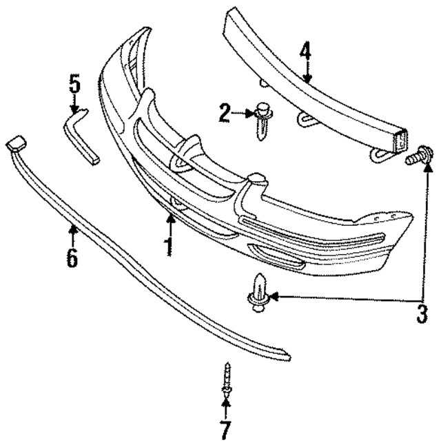 4630435 - Body: Bumper Cover Reinforcement Beam for Mopar Image