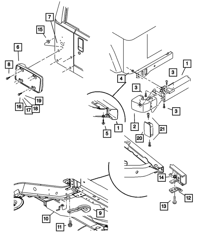 52059191AA - Frames and Bumpers: Tow Eye for Mopar Image image