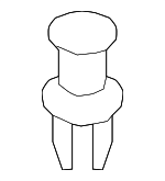 91501S04003 - Engine: Inlet Duct Clip for Acura: CL, ILX, Integra, MDX, RDX, RL, RSX, TL, TSX, ZDX Image