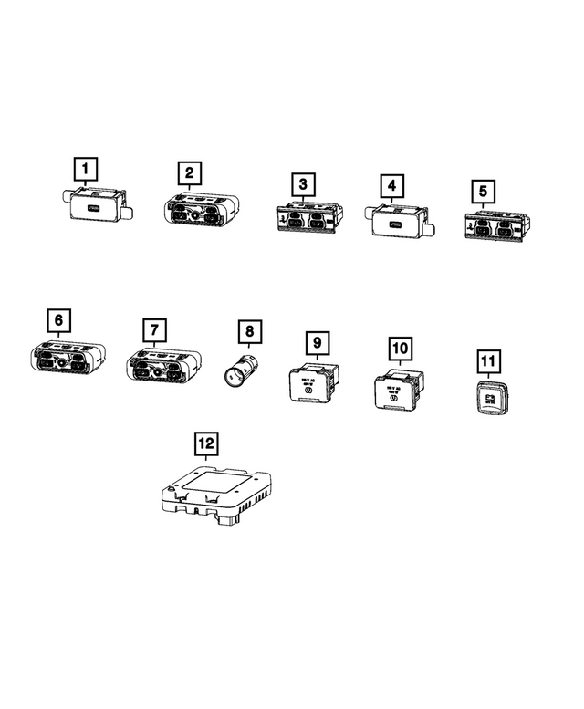 68467945AA - : Power Outlet Cap for Mopar Image