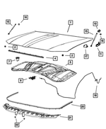 68040243AD - : Cowl Mucket for Chrysler: 300 | Dodge: Charger Image