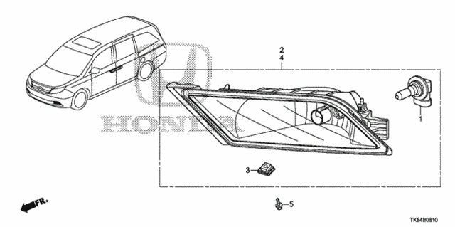 Foglight (1) for 2012 Honda Odyssey #0