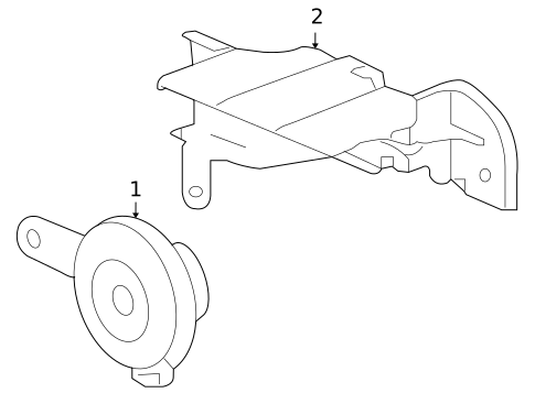 Horn for 2006 Honda Civic #1