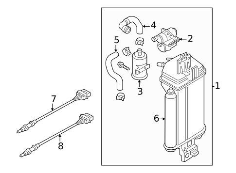 Emission Components for 2025 Volkswagen Atlas #0