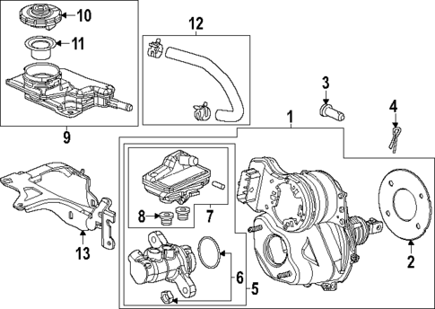Master Cylinder - Components On Dash Panel for 2025 Honda CR-V #0