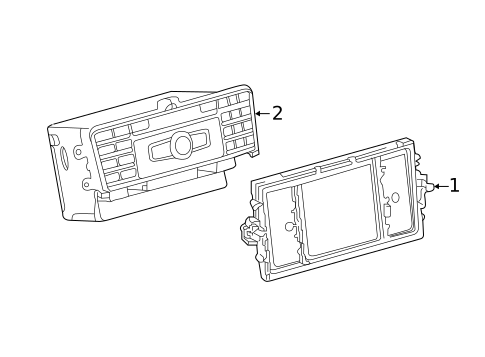 Navigation System Components for 2016 Mercedes-Benz SLK300 #0