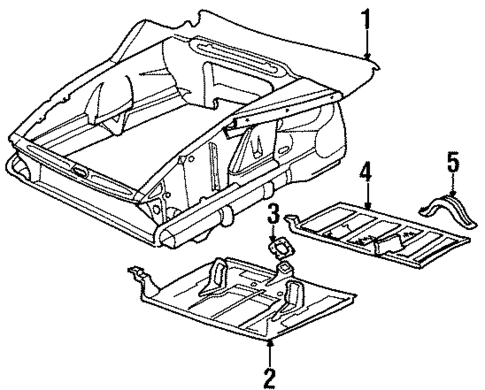 Inner Structure for 1995 Porsche 928 #0