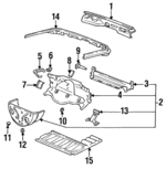 95150209101 - : Muffler Bracket for Porsche: 968 Image