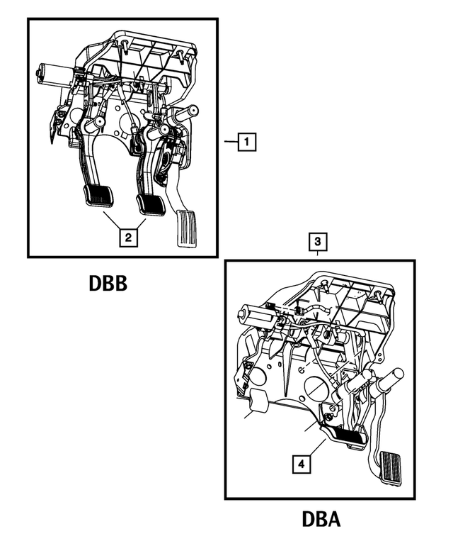 68055418AC - Brakes: Adjustable Pedal Assembly for Mopar Image