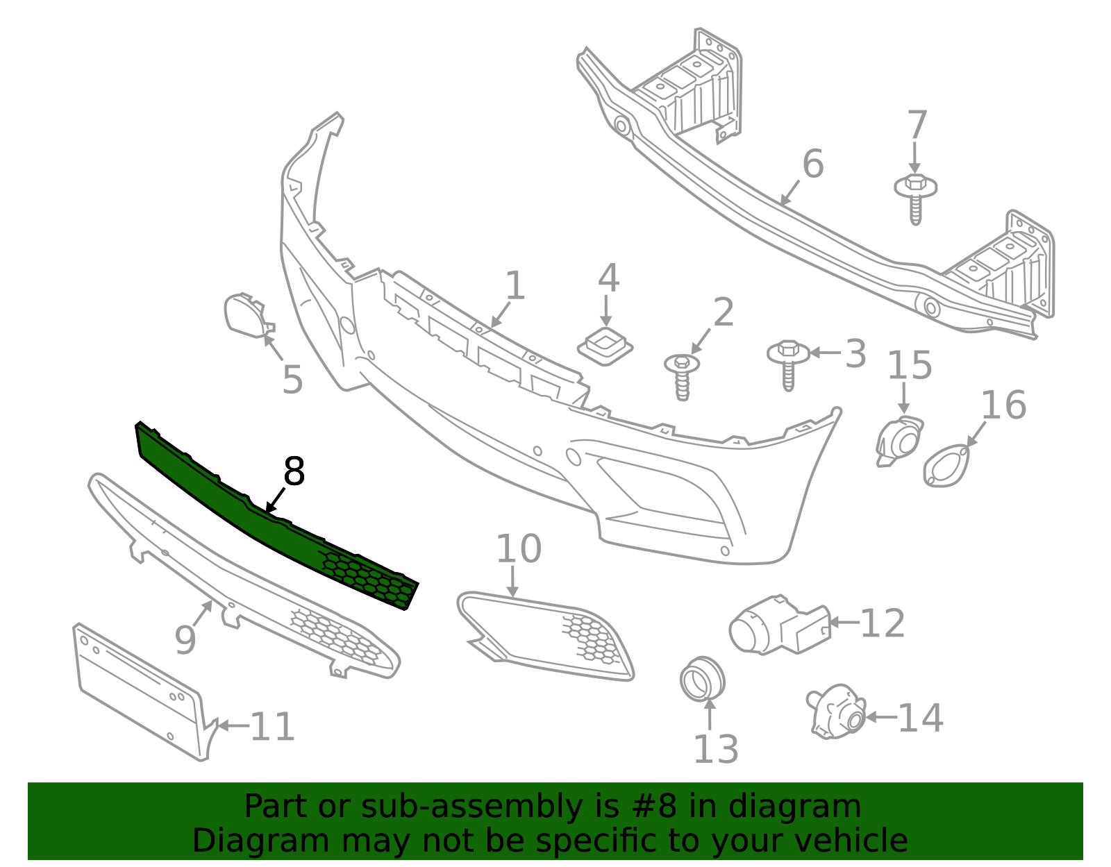 Front Grille Replacement - OEM Exterior Styling for BMW | AutoNation Parts