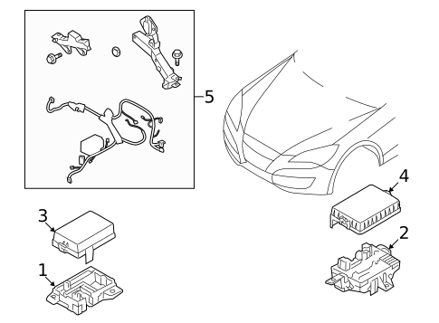 Electrical Components for 2010 Hyundai Genesis Coupe #2