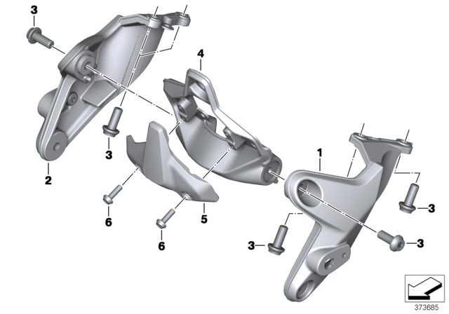 46638534288 - : Instrument Cover          for BMW-Motorrad Image