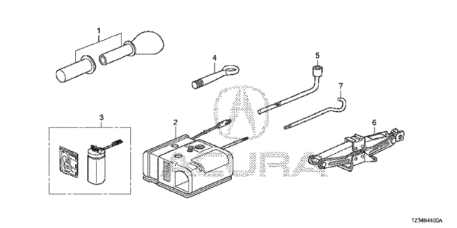Puncture Repair Kit - Tools for 2020 Acura TLX #0