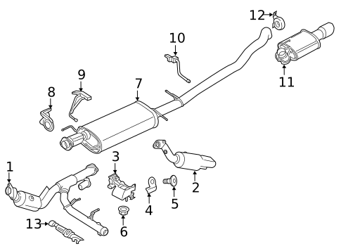 Exhaust Components for 2016 Lincoln Navigator #0
