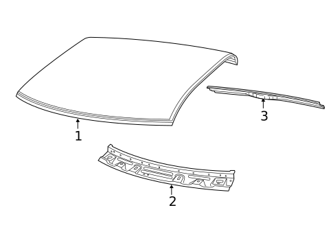 Roof & Components for 2025 Ram 2500 #2