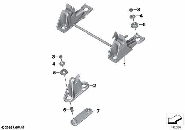 51257667719 - Seats and Seat Bench: Dualseat Locking Mechanism -  for BMW-Motorrad Image